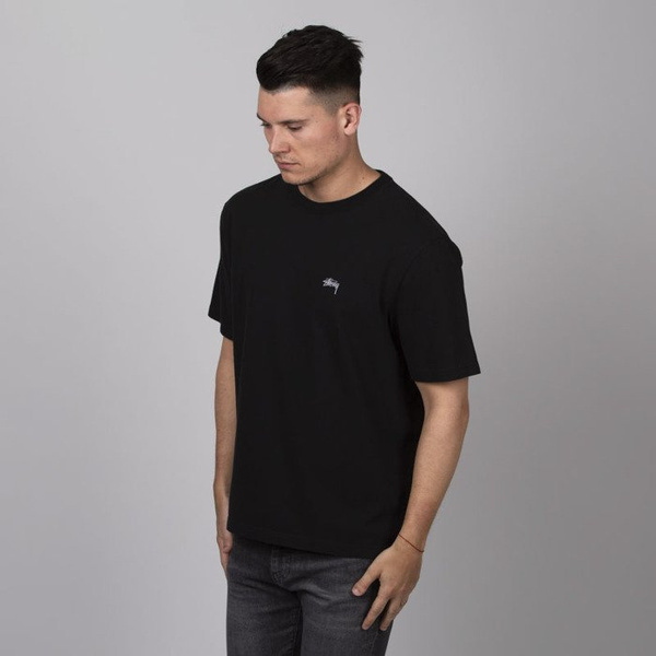 Stussy koszulka Stock S/SL Crew black