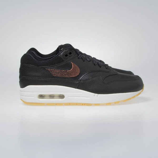 Buty Sneakers WMNS Nike Air Max 1 PRM black/black-gum yellow (454746-020)