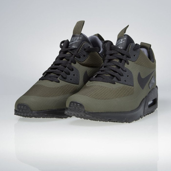 Sneakers buty zimowe Nike Air Max 90 Mid Winter dark loden / black-dark grey 806808-300