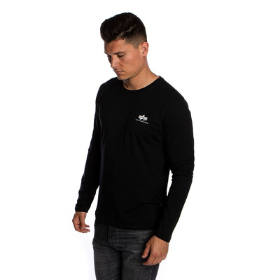 Koszulka Longsleeve Alpha Industries Basic LS Small Logo czarna