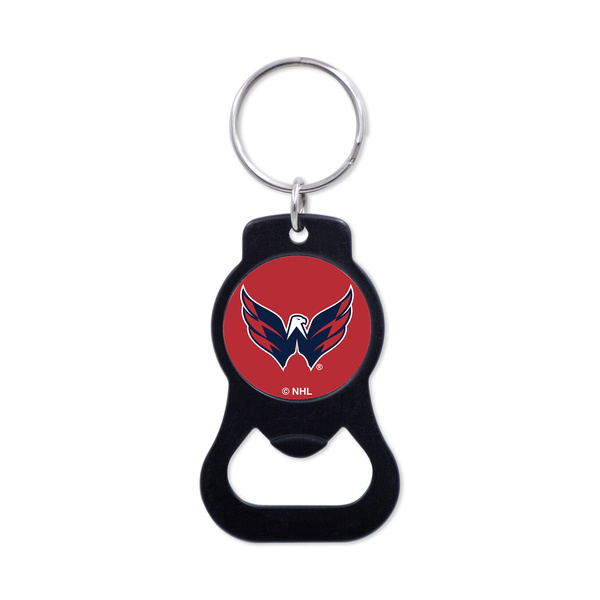 WinCraft NHL Black Bottle Opener Key Ring Washington Capitals