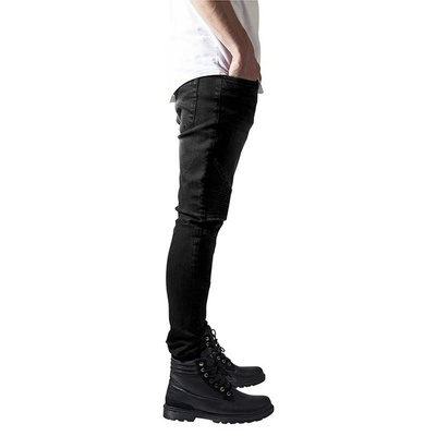 Urban Classics Slim Fit Biker Jeans black washed TB1436