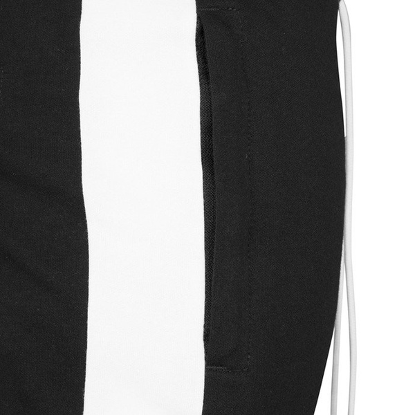 Spodnie dresowe Urban Classics 2-Tone Interlock Track Pants black / white