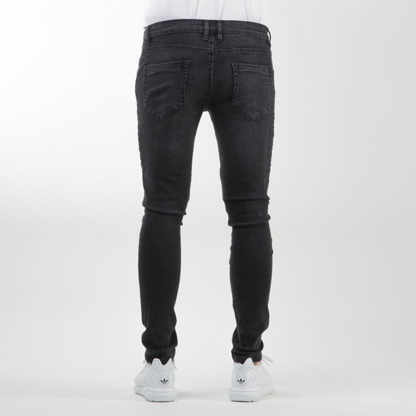 Urban Classics spodnie Slim Fit Biker Jeans black TB1436
