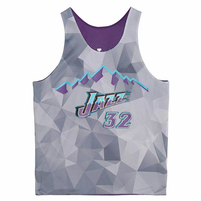 Koszulka Mitchell & Ness Utah Jazz Reversible Mesh Tank fioletowa