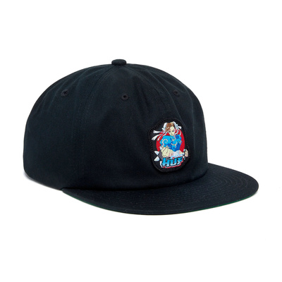 HUF x Street Fighter Chun-Li Snapback Hat black