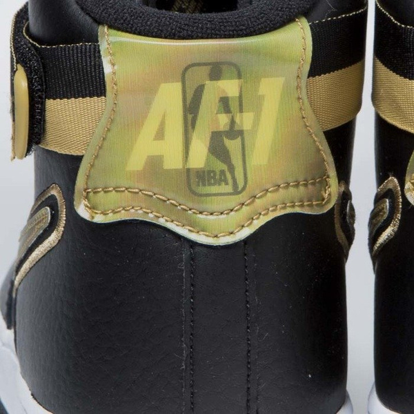 Sneakers buty Nike Air Force 1 High '07 LV8 Sport black/metallic gold-white (AV3938-001)