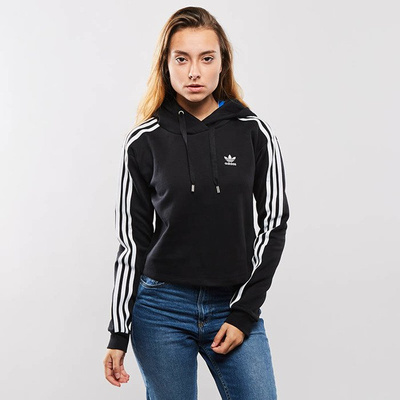 Bluza damska Adidas Originals 3 Stripes Hoodie black