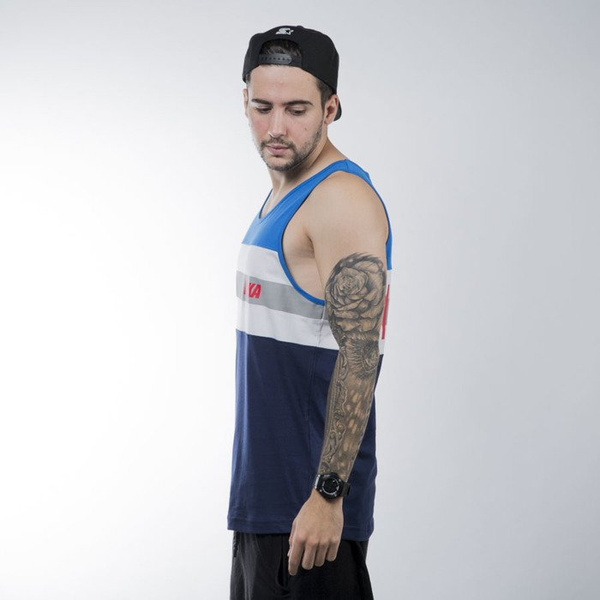 Koka koszulka tank - top Stripes blue / white / navy