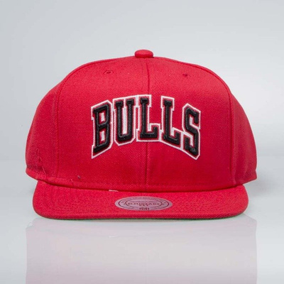 Mitchell & Ness czapka snapback Chicago Bulls red WOOL SOLID NL15Z