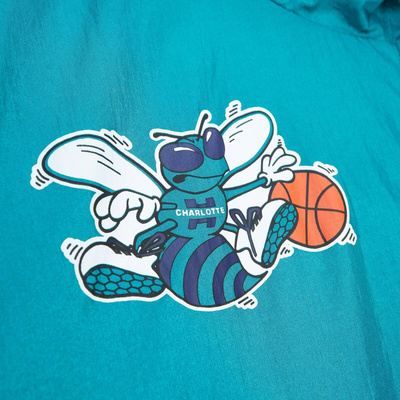 Kurtka Mitchell & Ness Charlotte Hornets Arched Retro Lined Windbreaker multi/white