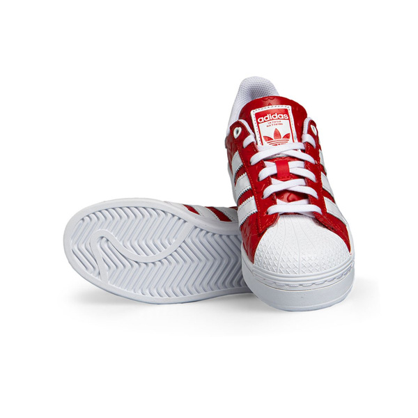 Sneakers buty damskie Adidas Originals Superstar Bold W czerwone (FZ1836)