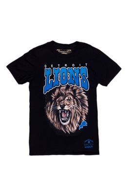 Koszulka Mitchell & Ness Detroit Lions Animal Tee czarna