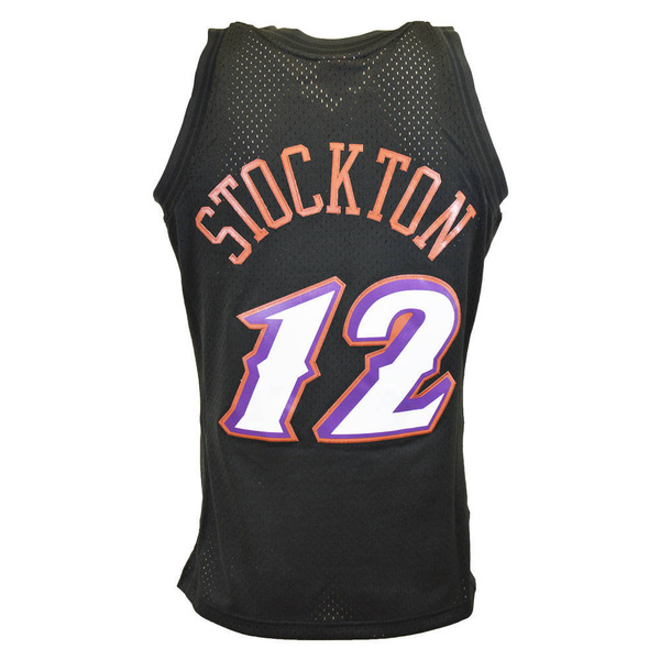 Mitchell & Ness Utah Jazz #12 John Stockton Team Color Swingman Jersey black