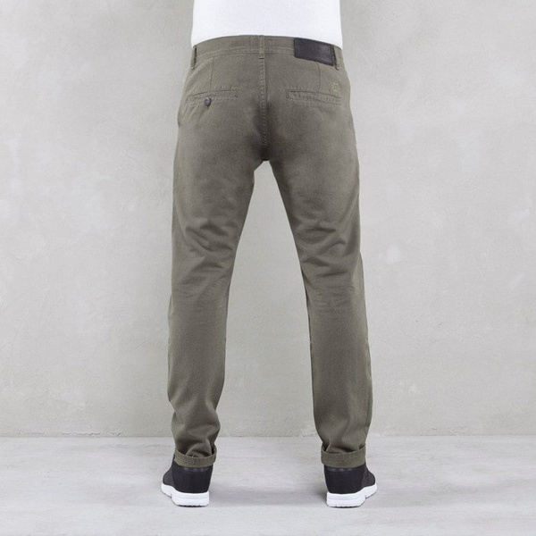 Backyard Cartel spodnie Chinos Back anti fit khaki