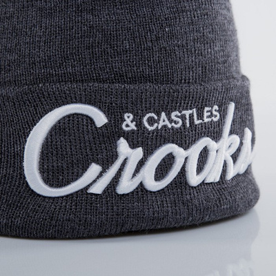 Crooks & Castles winter cap Team Crooks speckle black