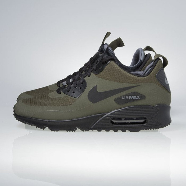 Sneakers buty zimowe Nike Air Max 90 Mid Winter dark loden / black-dark grey 806808-300