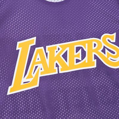Mitchell & Ness Los Angeles Lakers NBA Reversible Mesh Tank Vintage Logo purple