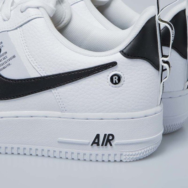 Sneakers buty Nike Air Force 1 '07 LV8 Untility white / white-black-tour yellow (AJ7747-100)