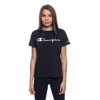 Champion Script Logo Crew Neck WMNS T-shirt black SS20