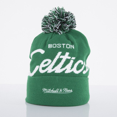 Mitchell & Ness beanie Boston Celtics green Special Script Knit Bobble