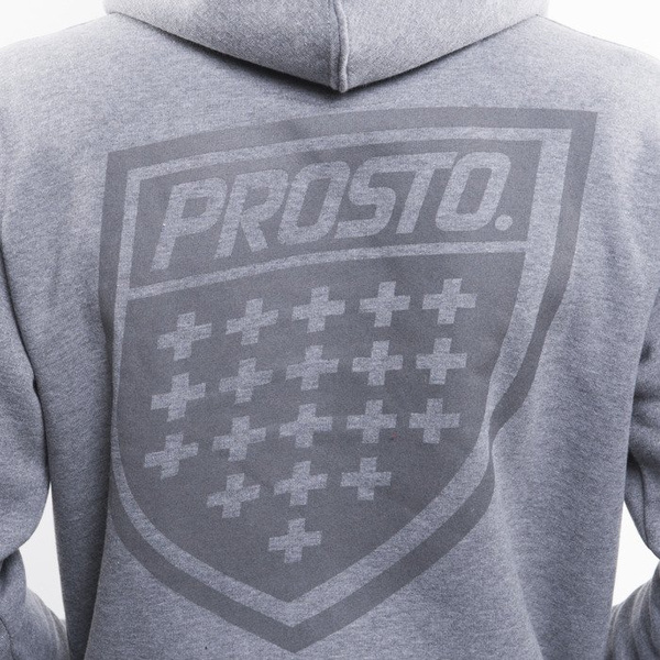 Prosto bluza Hoody Back Shield grey