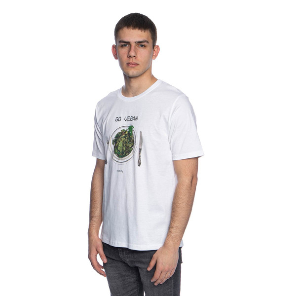 Koszulka Oddity Go Vegan T-shirt biała