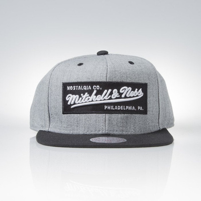 Czapka Mitchell & Ness snapback M&N Own Brand grey heather / black Box Logo 5055898760104