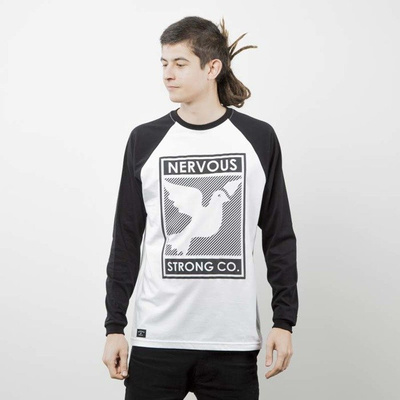 Nervous longsleeve Poster black / white