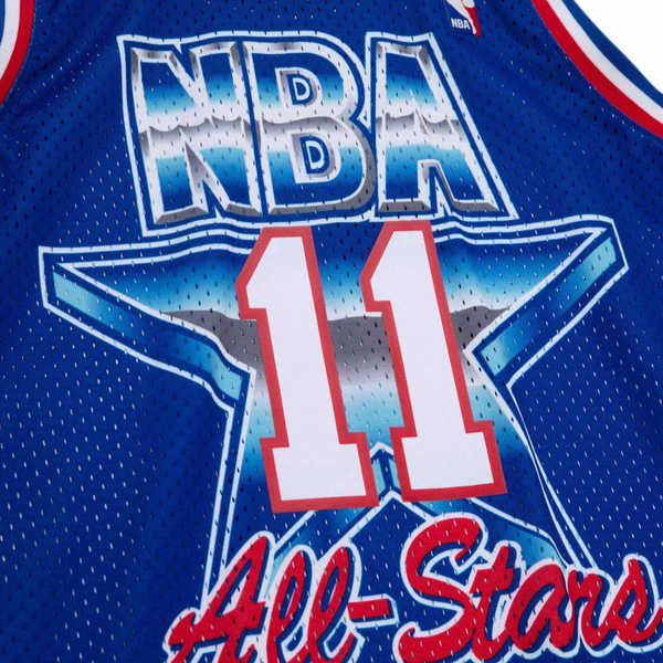 Koszulka Mitchell & Ness All Star West 1992 #11 Karl Malone Swingman Jersey niebieska
