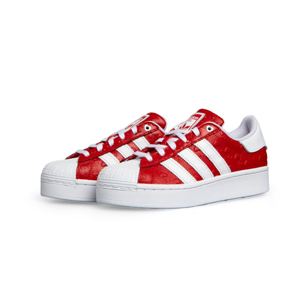 Sneakers buty damskie Adidas Originals Superstar Bold W czerwone (FZ1836)