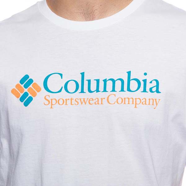 Koszulka Columbia CSC Basic Print Logo T-shirt biała