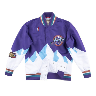 Kurtka Mitchell & Ness Utah Jazz Authentic Warm Up Jacket fioletowa