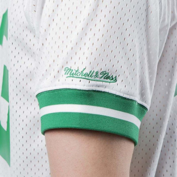 Koszulka Mitchell & Ness Boston Celtics - Larry Bird white / green Name & Number Mesh Crewneck