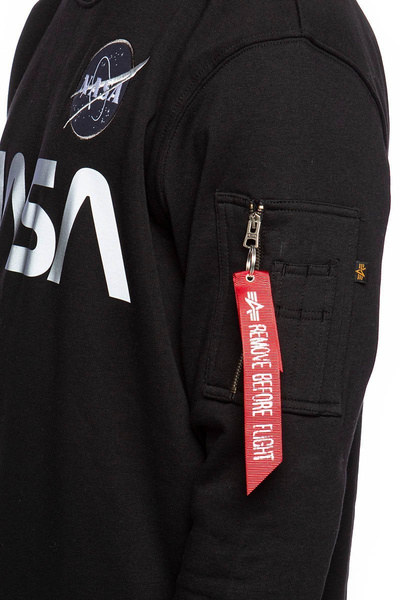 Bluza Alpha Industries NASA Reflective Sweater czarna