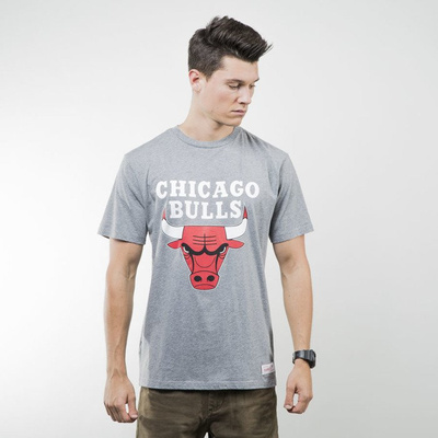 Mitchell & Ness koszulka t-shirt Chicago Bulls grey heather TEAM LOGO Tailored