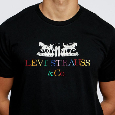 Koszulka Levi's 2-Horse Graphic Tee black