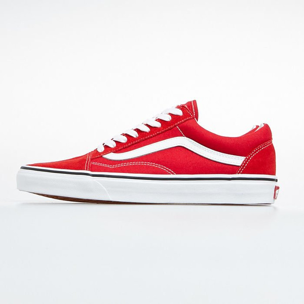 Sneakers buty Vans Old Skool racing red/true white (VN0A4BV5JV61)
