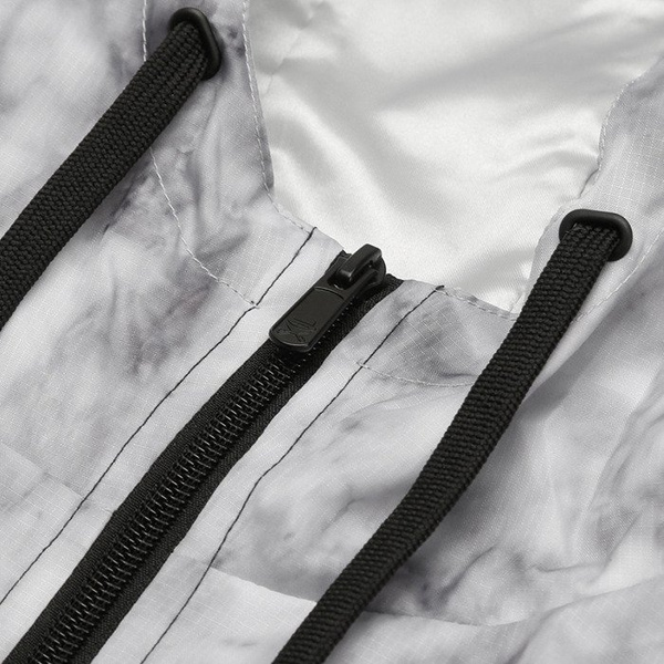 Cayler & Sons kurtka jacket Infinity Windbreaker white marble / black WL-CAY-AW16-AP-02-02