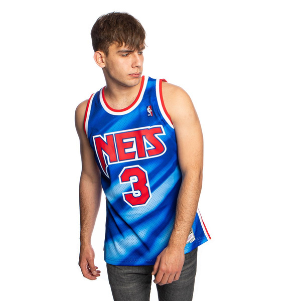Koszulka Mitchell & Ness New Jersey Nets #3 Drazen Petrovic niebieska Swingman Jersey