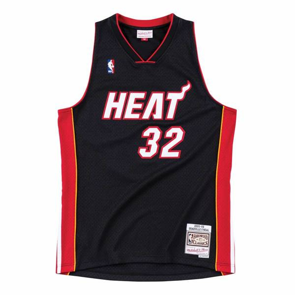Koszulka Mitchell & Ness Miami Heat #32 Shaquille O'Neal Swingman Road Jersey czarna