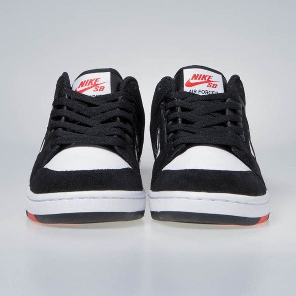 Sneakers buty Nike Air Force II Low black/black-white-hebanero red (AO0300-006)