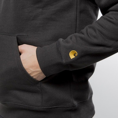 Carhartt WIP Hooded Chase Sweat asphalt / gold