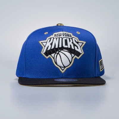 Mitchell & Ness cap snapback New York Knicks royal Gold Tip