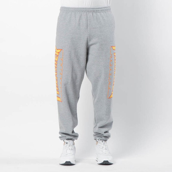 Spodnie dresowe Thrasher Flame Sweatpants heather gray