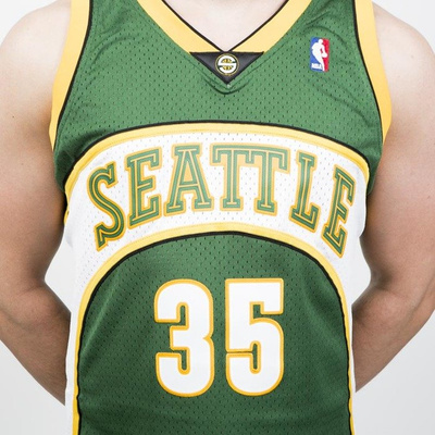 Koszulka Mitchell & Ness Seattle Supersonics #35 Kevin Durant green/white Swingman Jersey