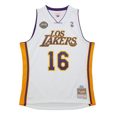 Koszulka Mitchell & Ness Los Angeles Lakers #16 Pau Gasol White Los Lakers Jersey white