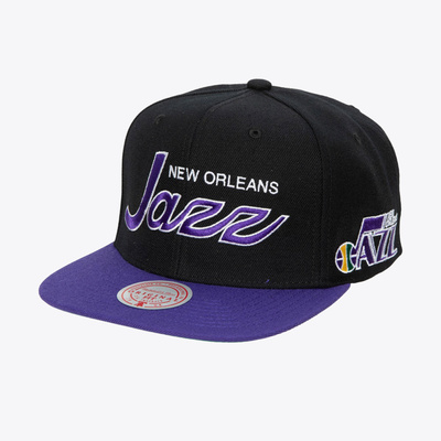 Czapka Mitchell & Ness snapback Utah Jazz Team Script 2.0 Snapback czarna