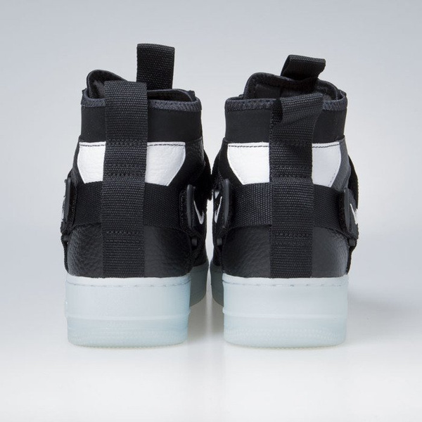 Sneakers buty Nike Air Force 1 Utility Mid black / half blue-white (AQ9758-001)