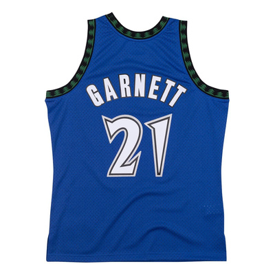 Koszulka Mitchell & Ness Minnesota Timberwolves #21 Kevin Garnett niebieska Swingman Jersey 
